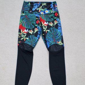 Nike Tropical Floral Parrot Print Leggings